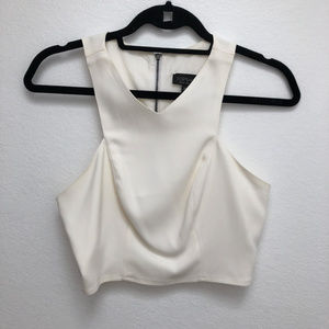 TOPSHOP V neck crop top